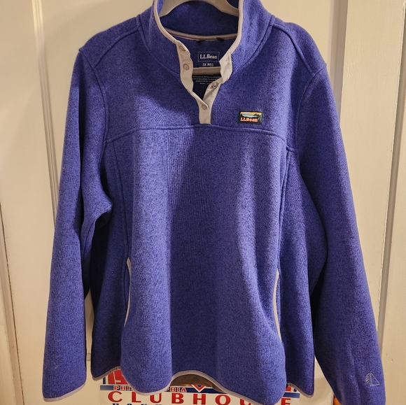 Women's L.L.Bean Sweater Fleece Pullover 3X - Picture 2 of 3
